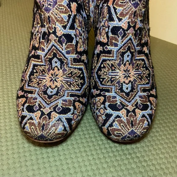 Sam Edelman Multicolor Patterned Ankle Boots - Picture 3 of 12